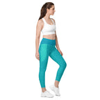 RECYCLED High Waist Pocket Leggings - 'Aquamarine'