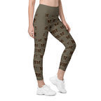 RECYCLED High Waist Pocket Leggings - 'Dead Cute'