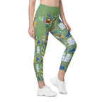 RECYCLED High Waist Pocket Leggings - 'Teacher's Pet'