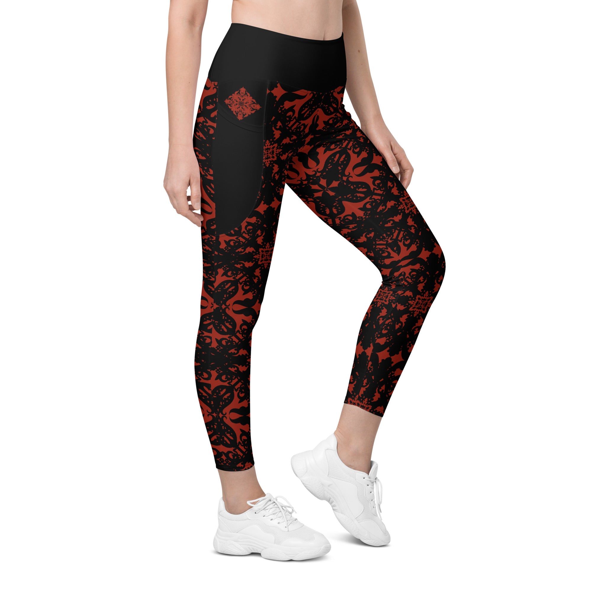 RECYCLED High Waist Pocket Leggings - 'For I Have Sinned'
