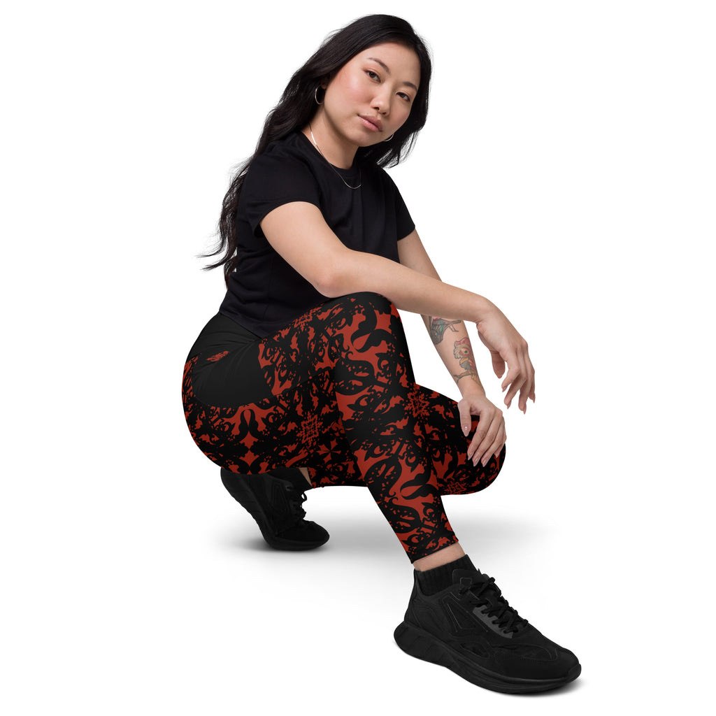 RECYCLED High Waist Pocket Leggings - 'For I Have Sinned'