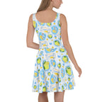 Sleeveless Stretch Skater Dress - 'Limonata'