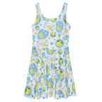 Sleeveless Stretch Skater Dress - 'Limonata'