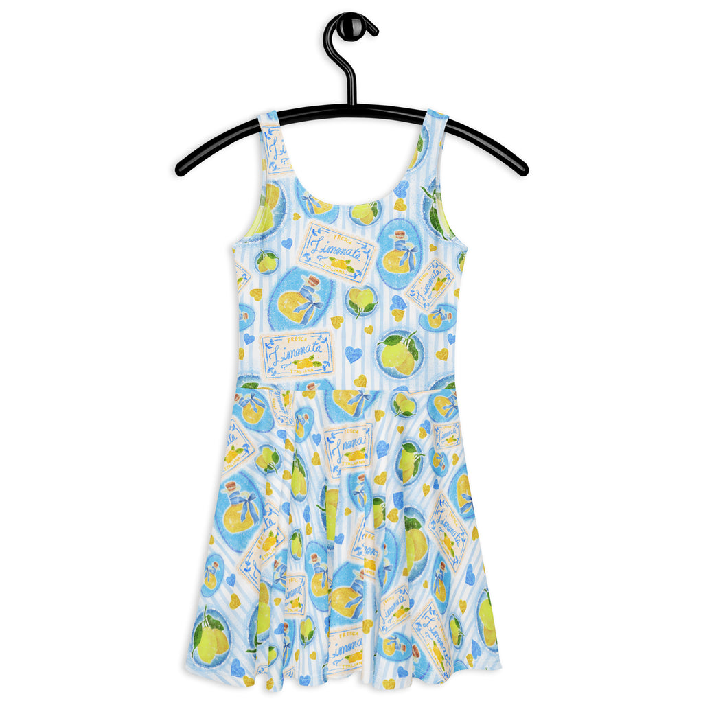 Sleeveless Stretch Skater Dress - 'Limonata'