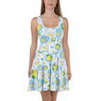 Sleeveless Stretch Skater Dress - 'Limonata'