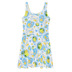 Sleeveless Stretch Skater Dress - 'Limonata' 3XL