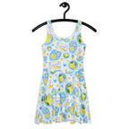 Sleeveless Stretch Skater Dress - 'Limonata'