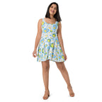 Sleeveless Stretch Skater Dress - 'Limonata'