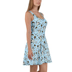 Sleeveless Stretch Skater Dress - 'Chippy Tea' CUT-SEW