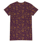 Unisex Multi-wear Tee Dress - 'Galactic Gold'