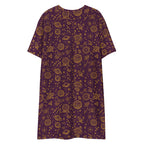 Unisex Multi-wear Tee Dress - 'Galactic Gold'