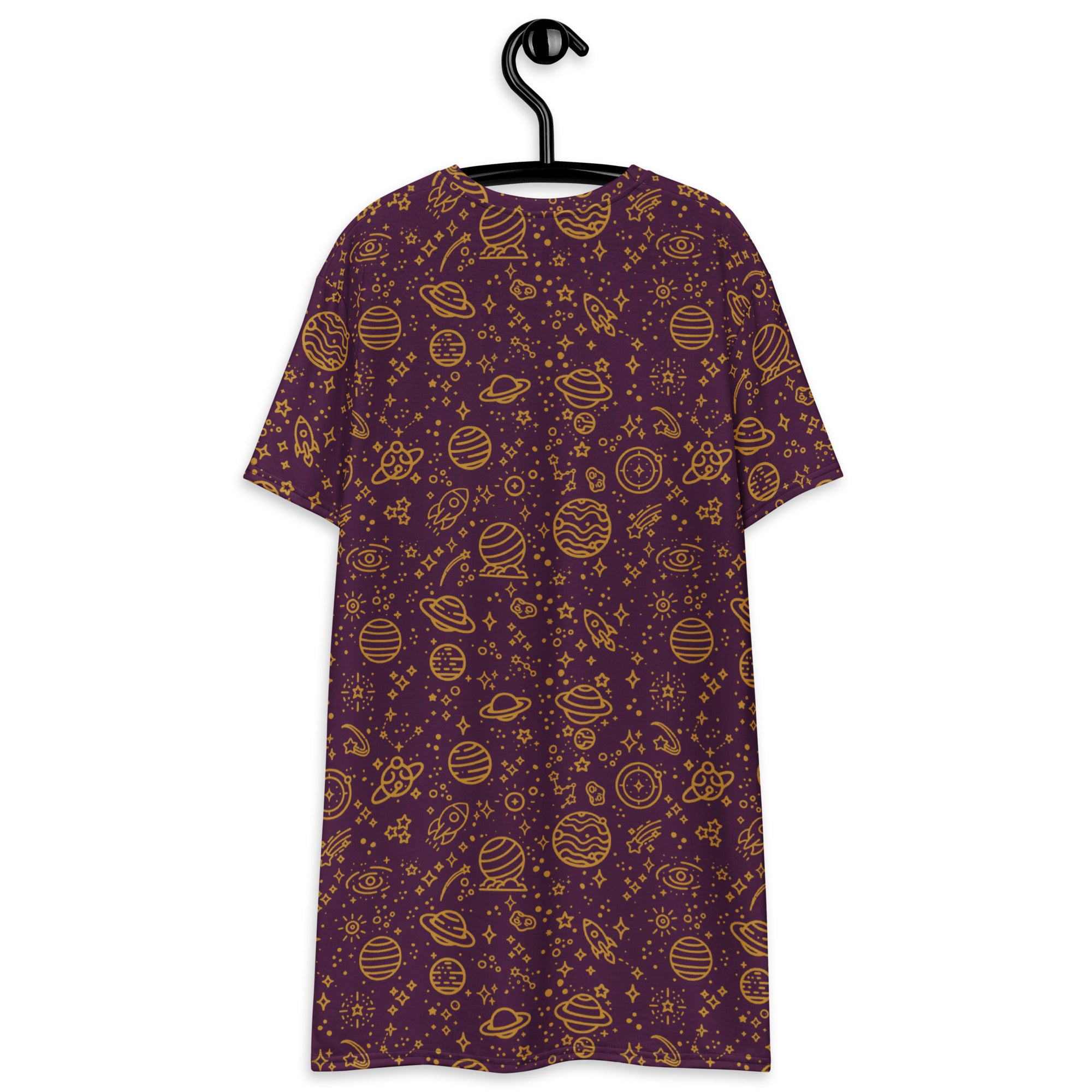 Unisex Multi-wear Tee Dress - 'Galactic Gold'