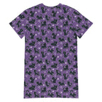 Unisex Multi-wear Tee Dress - 'Purrple Playtime'