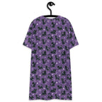 Unisex Multi-wear Tee Dress - 'Purrple Playtime'