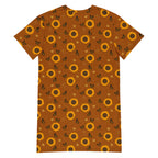 Unisex Multi-wear Tee Dress - 'Sunflower Sparkle'