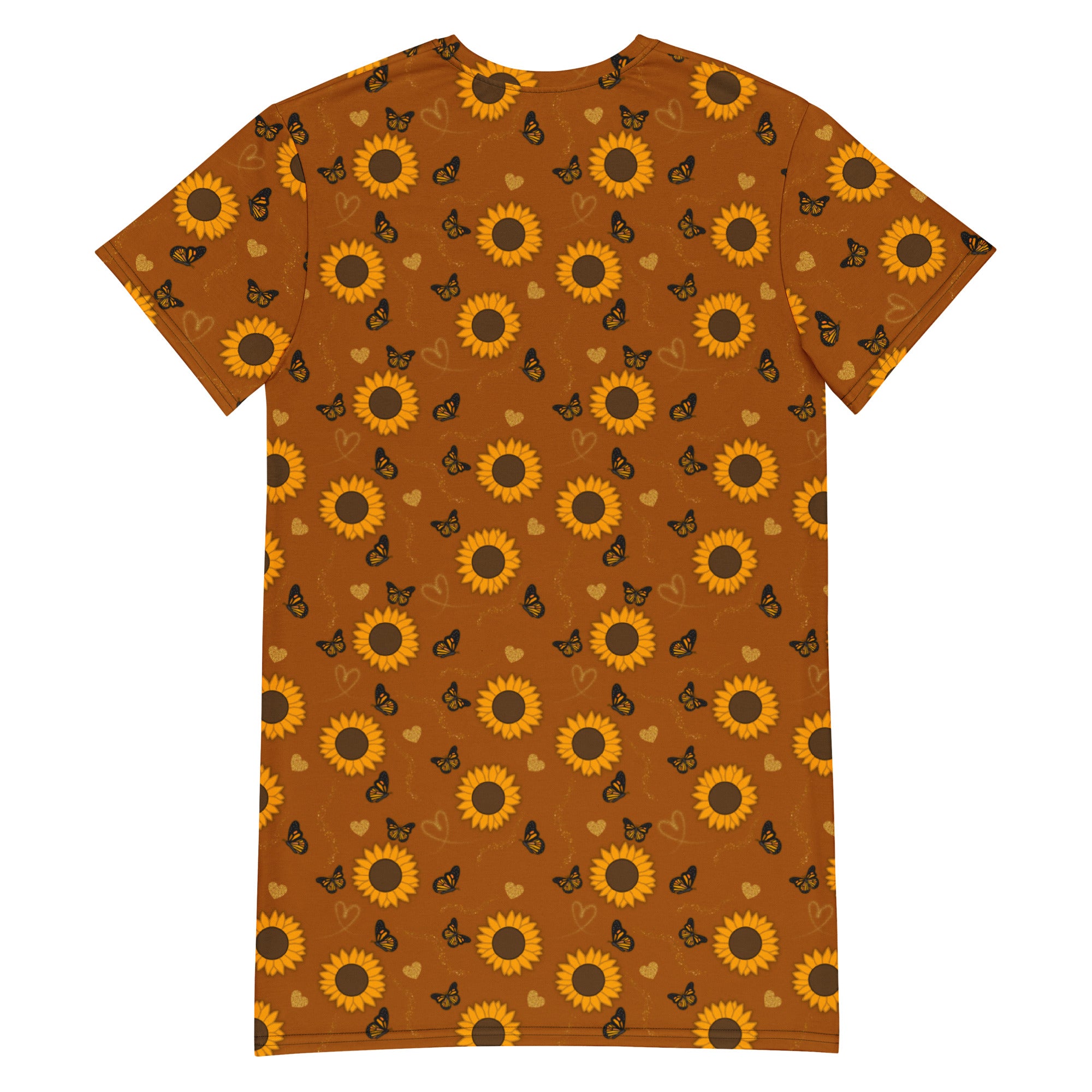 Unisex Multi-wear Tee Dress - 'Sunflower Sparkle'
