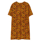 Unisex Multi-wear Tee Dress - 'Sunflower Sparkle'