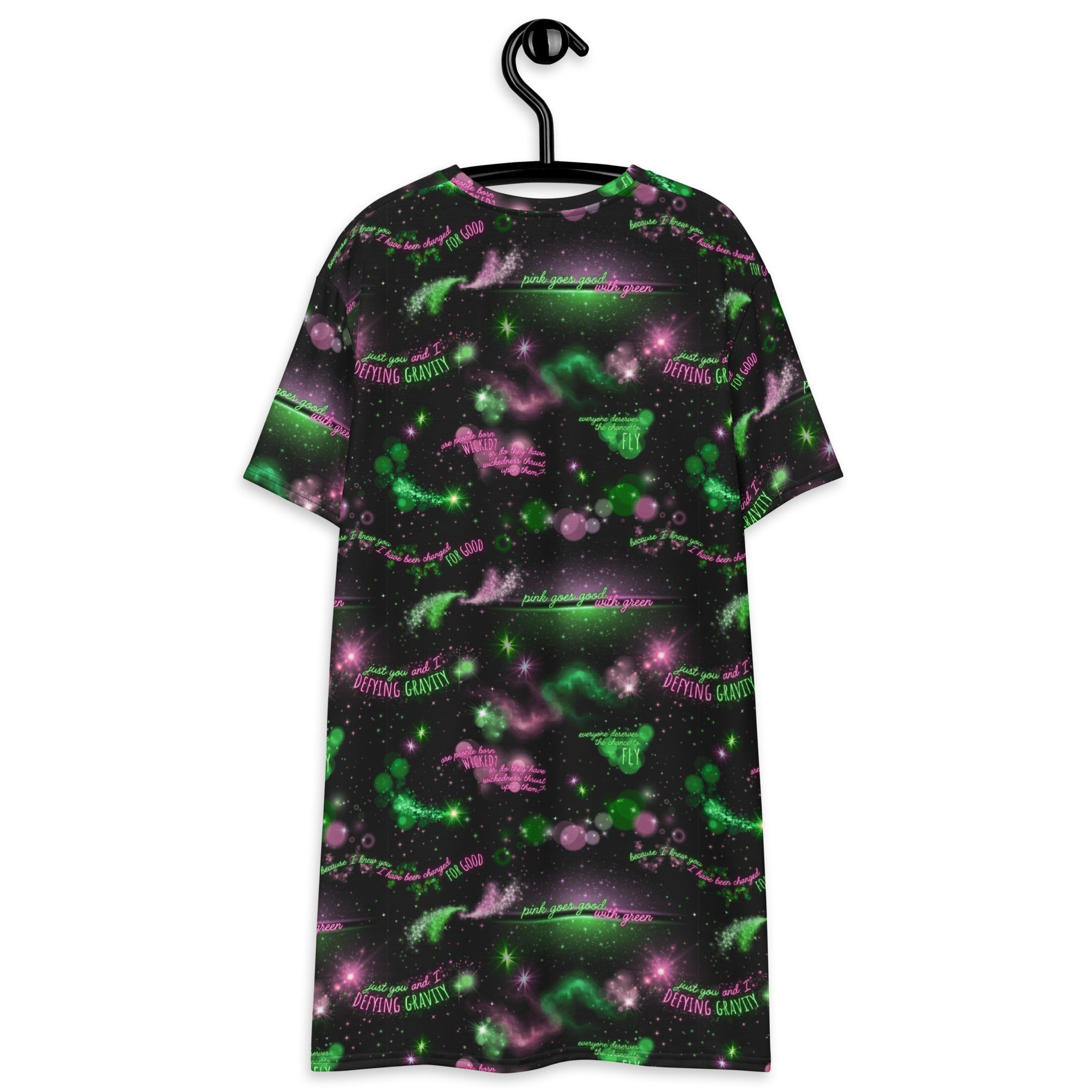 Unisex Multi-wear Tee Dress - 'Defy Gravity'