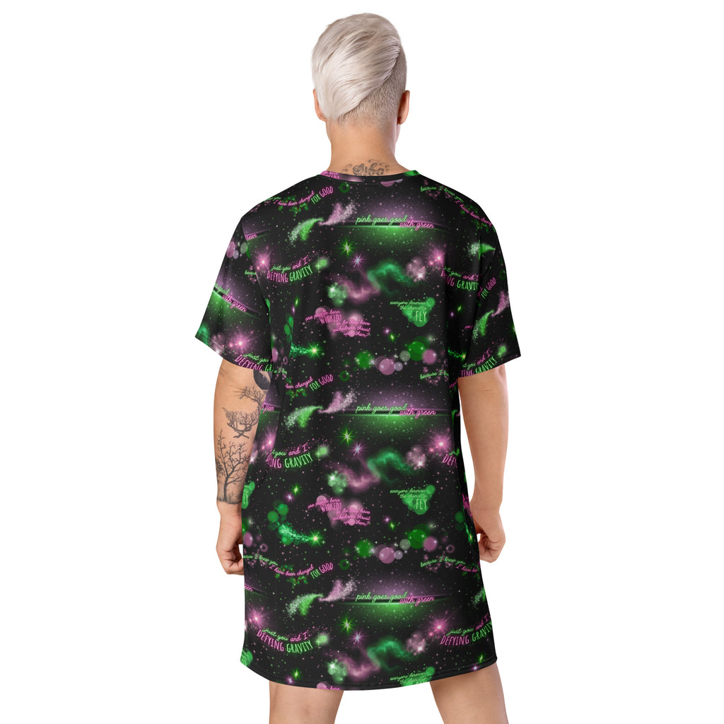 Unisex Multi-wear Tee Dress - 'Defy Gravity'