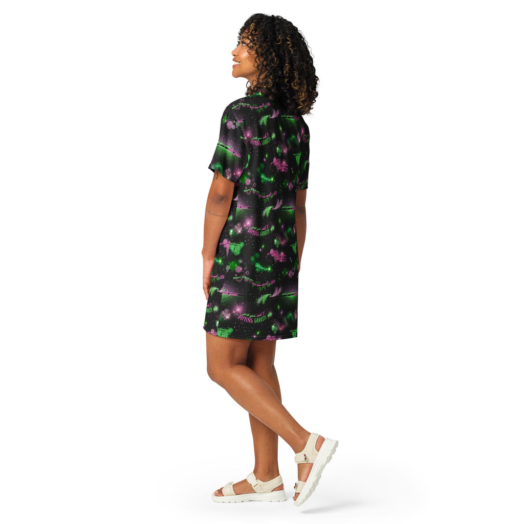 Unisex Multi-wear Tee Dress - 'Defy Gravity'