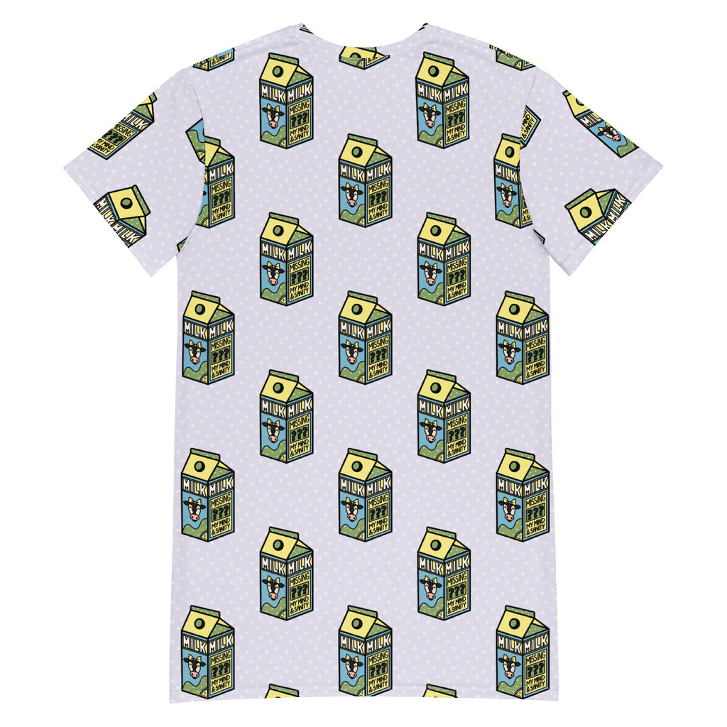 Unisex Multi-wear Tee Dress - 'Got Milk'
