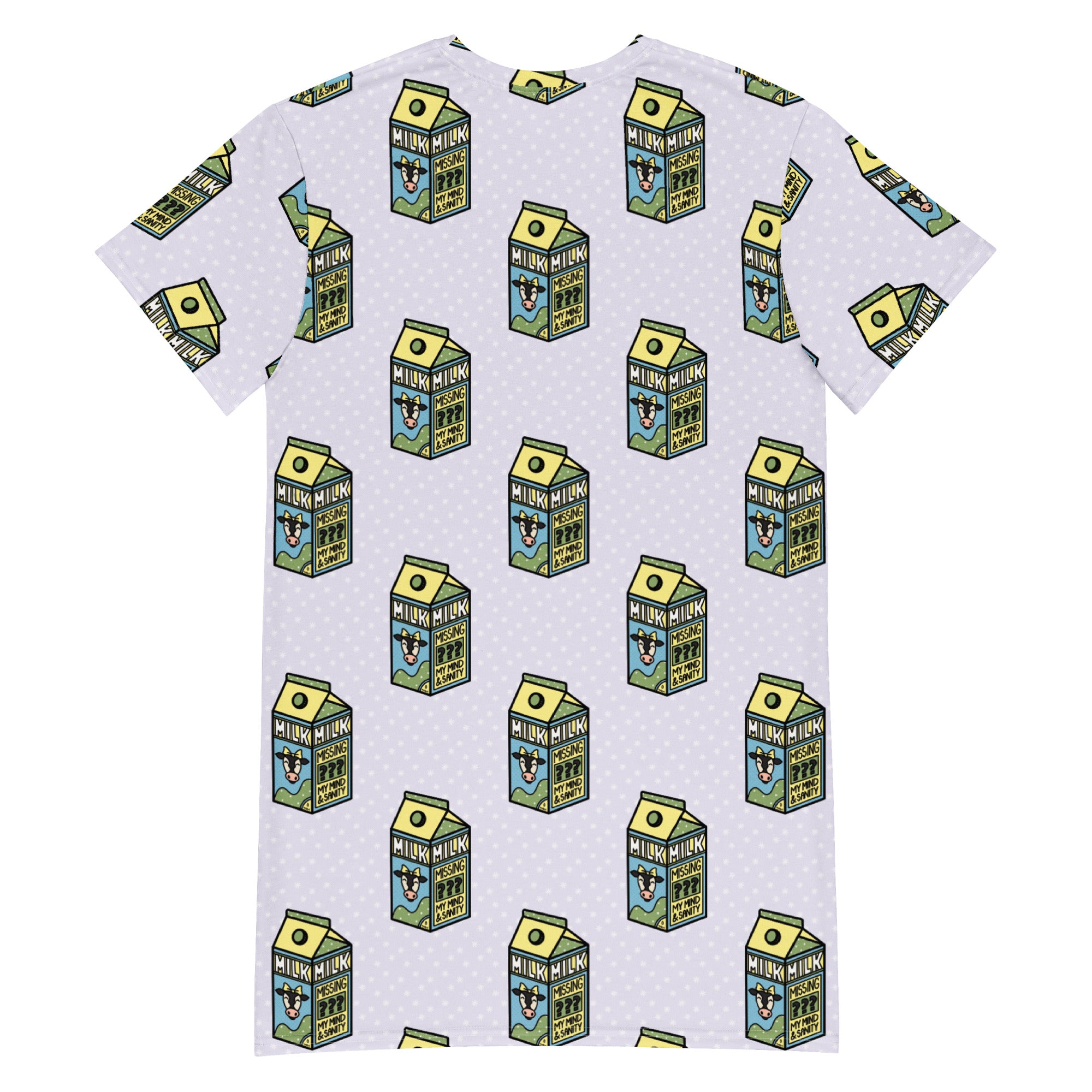 Unisex Multi-wear Tee Dress - 'Got Milk'
