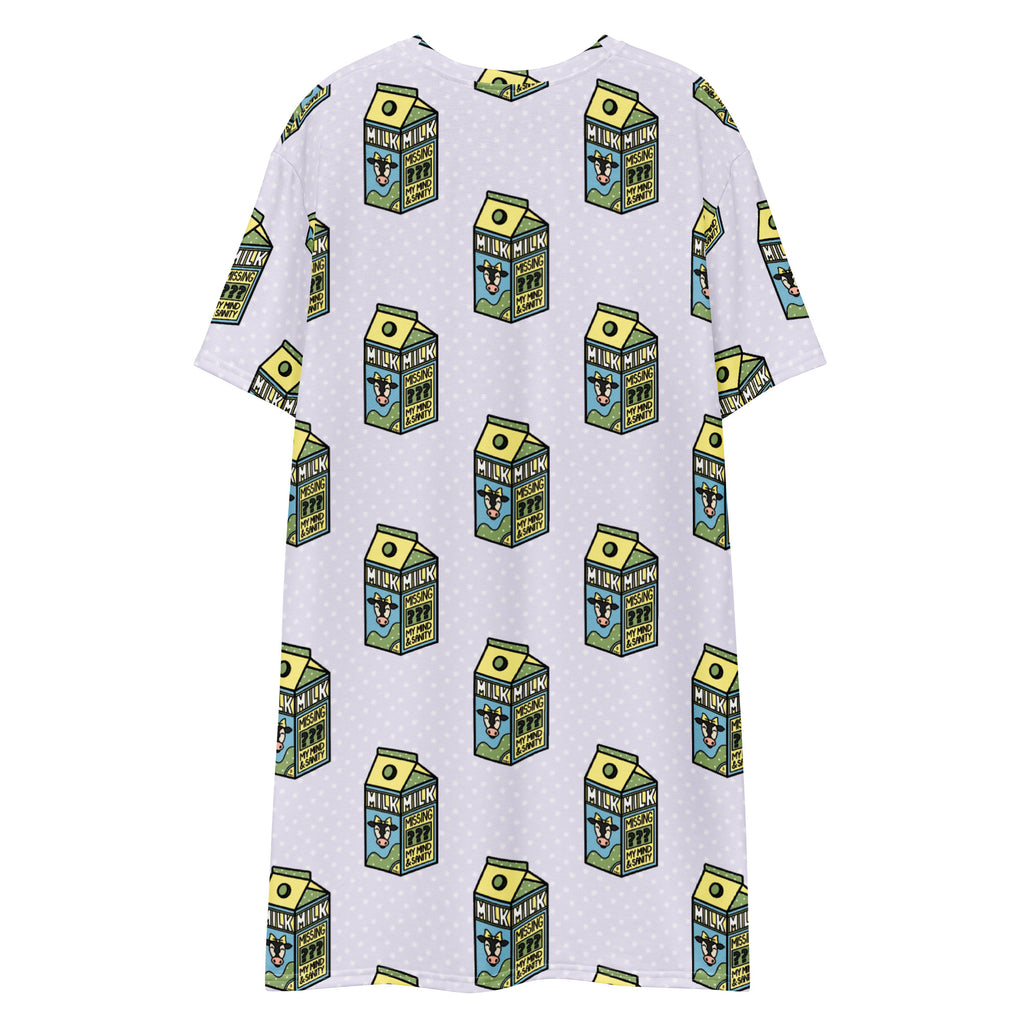 Unisex Multi-wear Tee Dress - 'Got Milk'