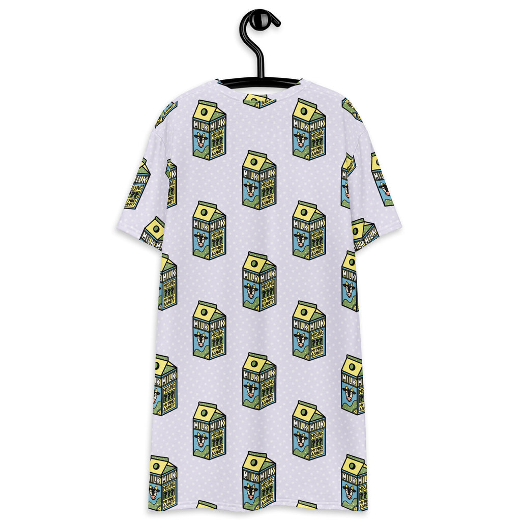 Unisex Multi-wear Tee Dress - 'Got Milk'
