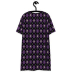 Unisex Multi-wear Tee Dress - 'Diamond Skulls'