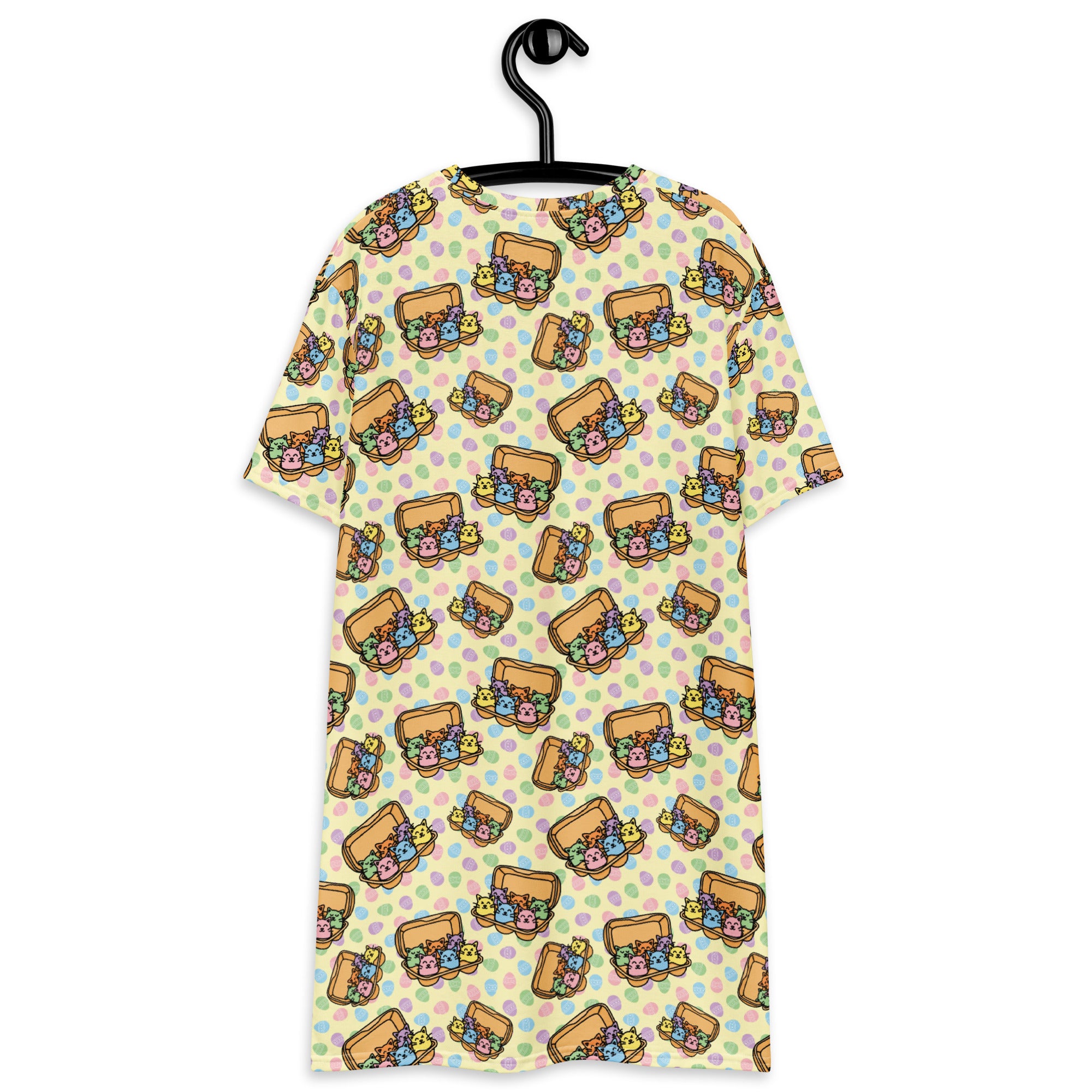 Unisex Multi-wear Tee Dress - 'Easter Kittens'
