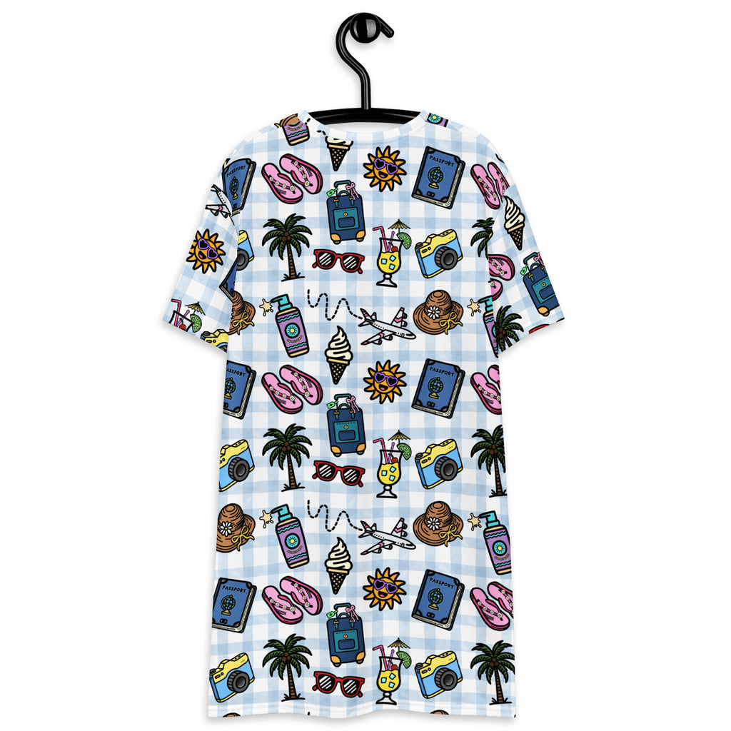 Unisex Multi-wear Tee Dress - 'Gingham Getaway'