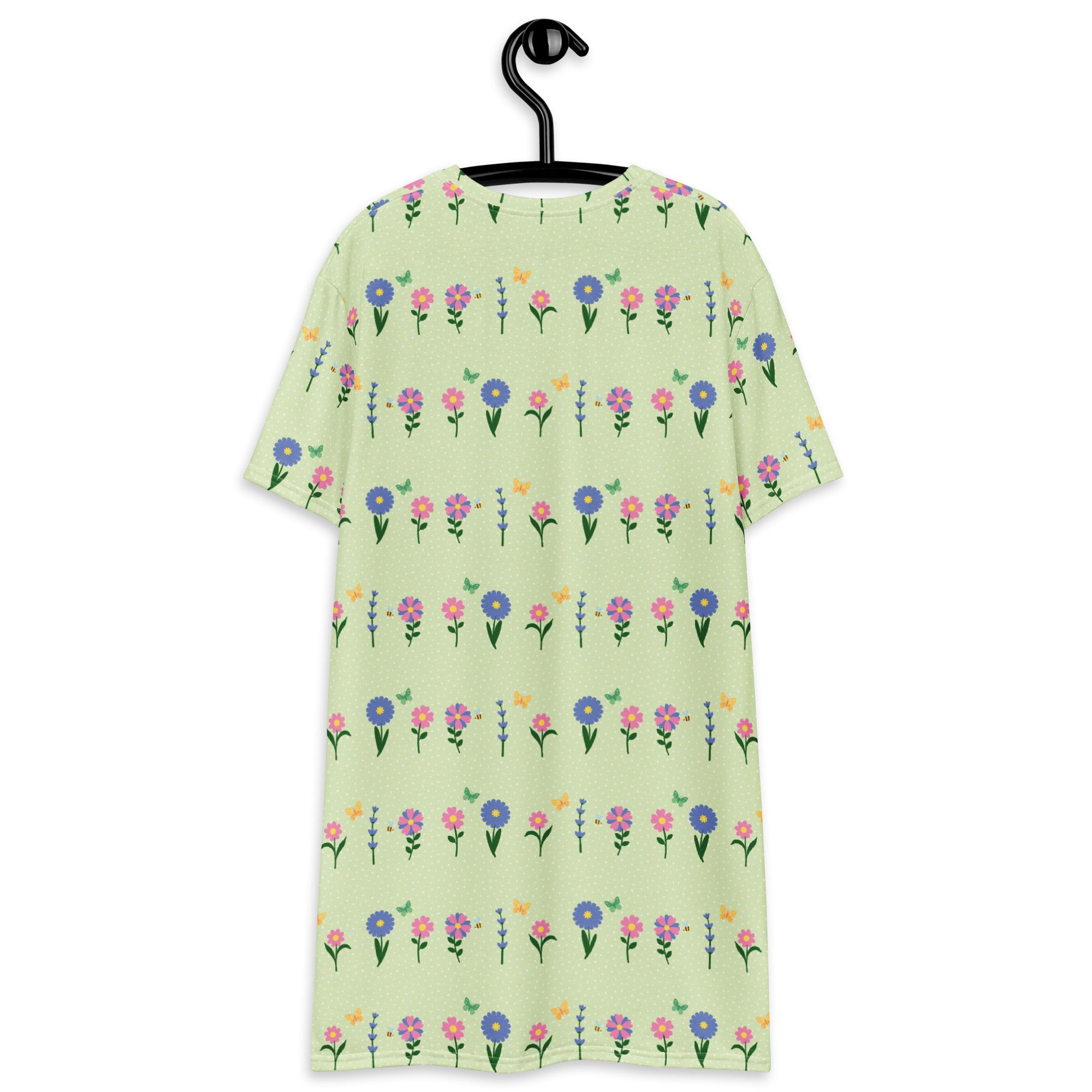 Unisex Multi-wear Tee Dress - 'Spring Stems'
