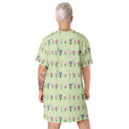 Unisex Multi-wear Tee Dress - 'Spring Stems'
