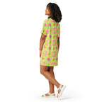 Unisex Multi-wear Tee Dress - 'Citrus Squares'