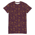 Unisex Multi-wear Tee Dress - 'Galactic Gold' 6XL