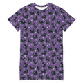 Unisex Multi-wear Tee Dress - 'Purrple Playtime' 6XL