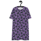 Unisex Multi-wear Tee Dress - 'Purrple Playtime'