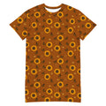 Unisex Multi-wear Tee Dress - 'Sunflower Sparkle' 6XL