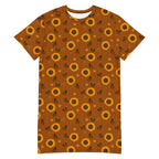 Unisex Multi-wear Tee Dress - 'Sunflower Sparkle' 6XL
