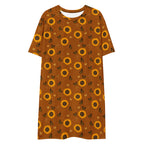 Unisex Multi-wear Tee Dress - 'Sunflower Sparkle'
