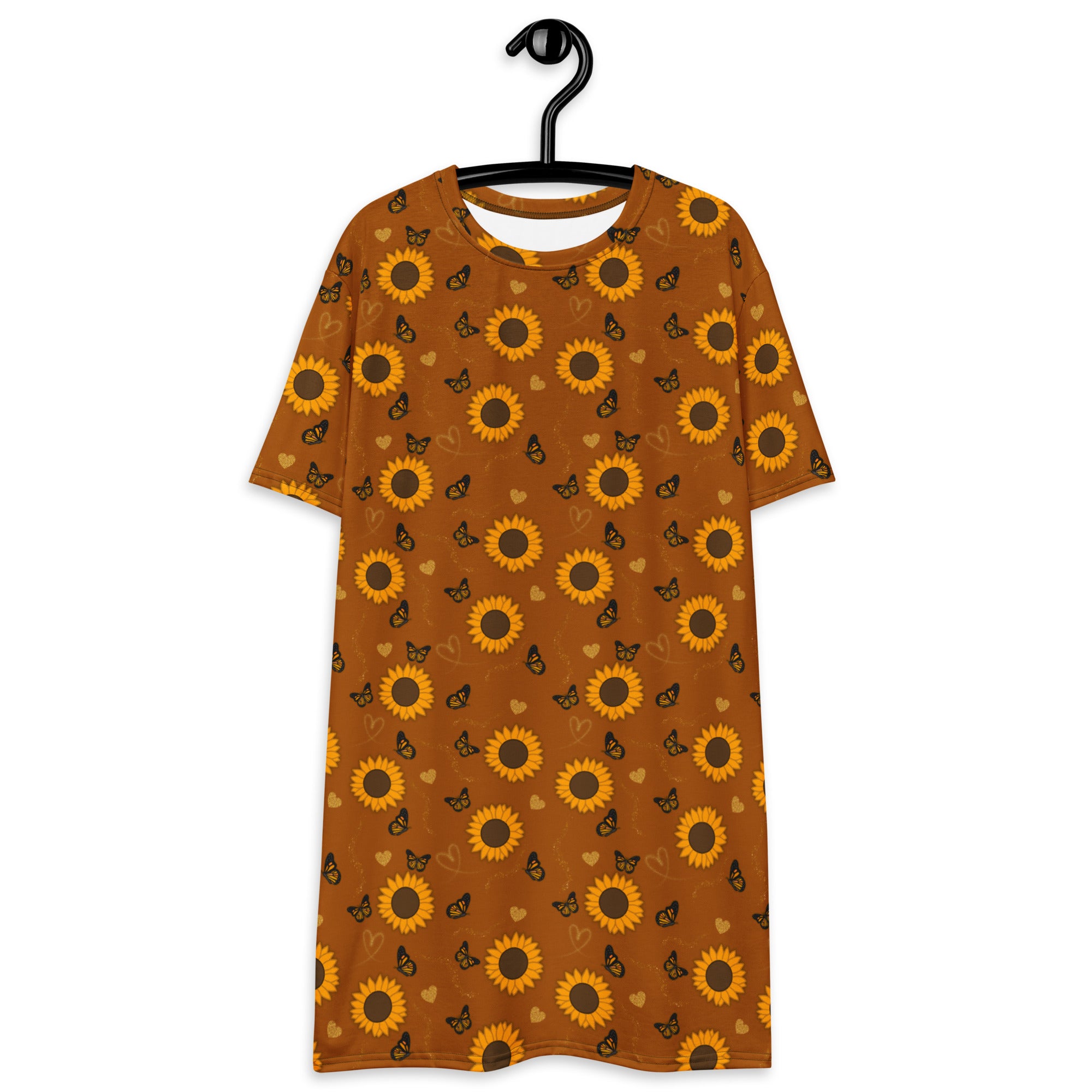 Unisex Multi-wear Tee Dress - 'Sunflower Sparkle'