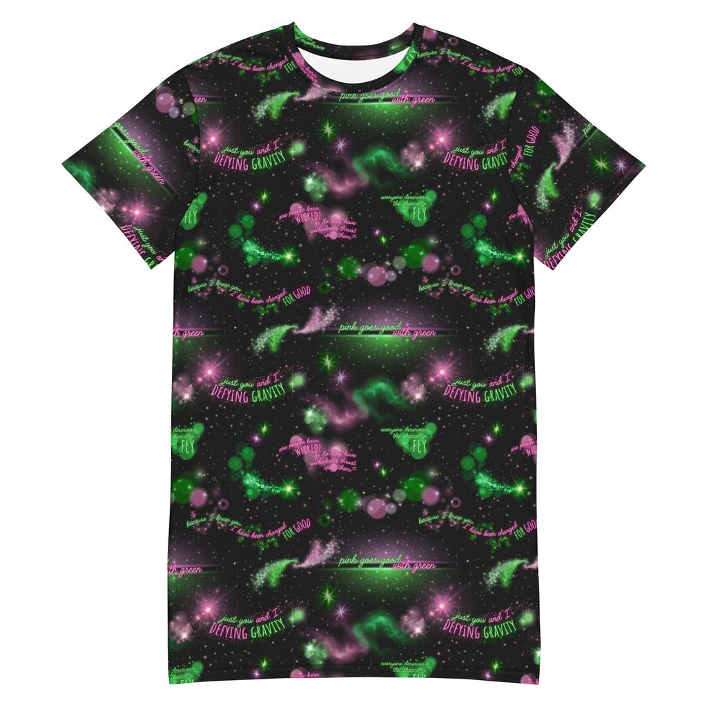 Unisex Multi-wear Tee Dress - 'Defy Gravity' 6XL