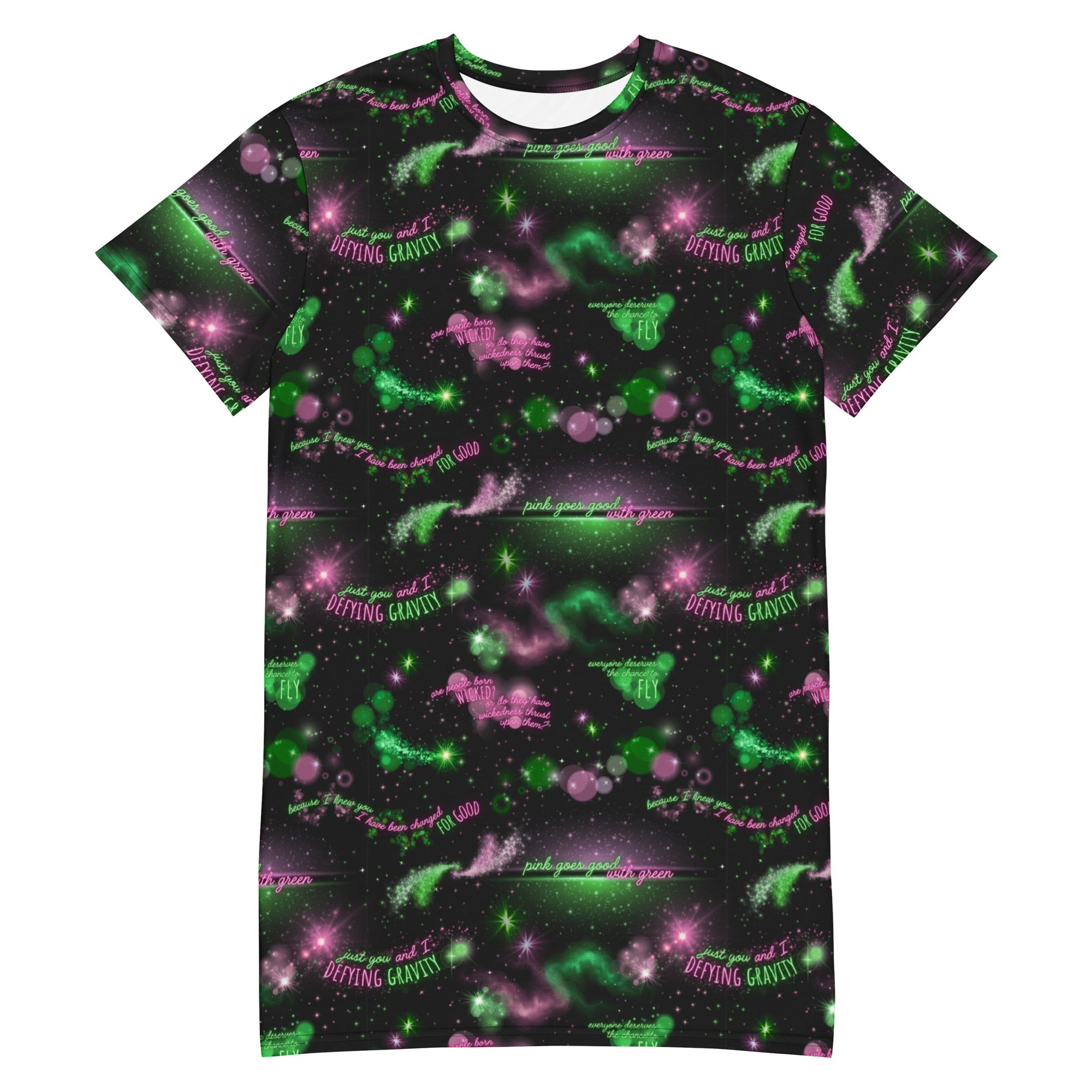 Unisex Multi-wear Tee Dress - 'Defy Gravity' 6XL