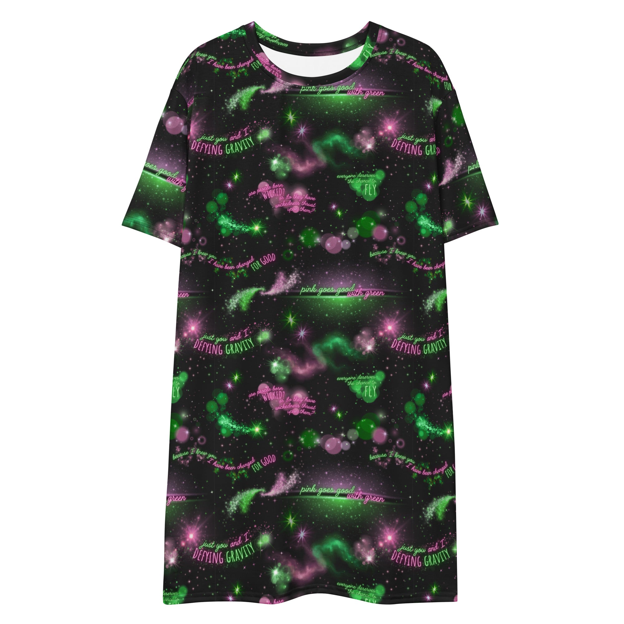 Unisex Multi-wear Tee Dress - 'Defy Gravity'