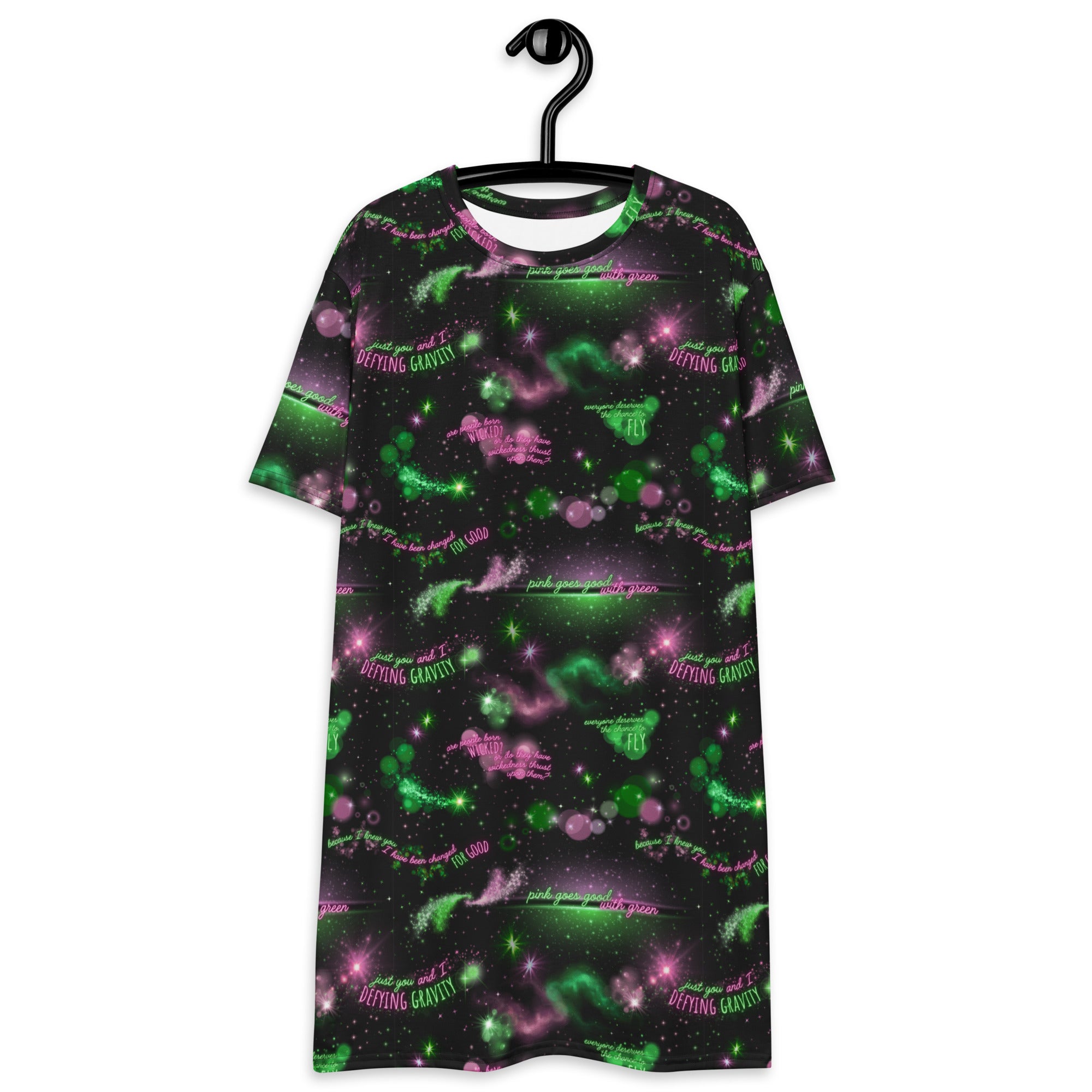 Unisex Multi-wear Tee Dress - 'Defy Gravity'