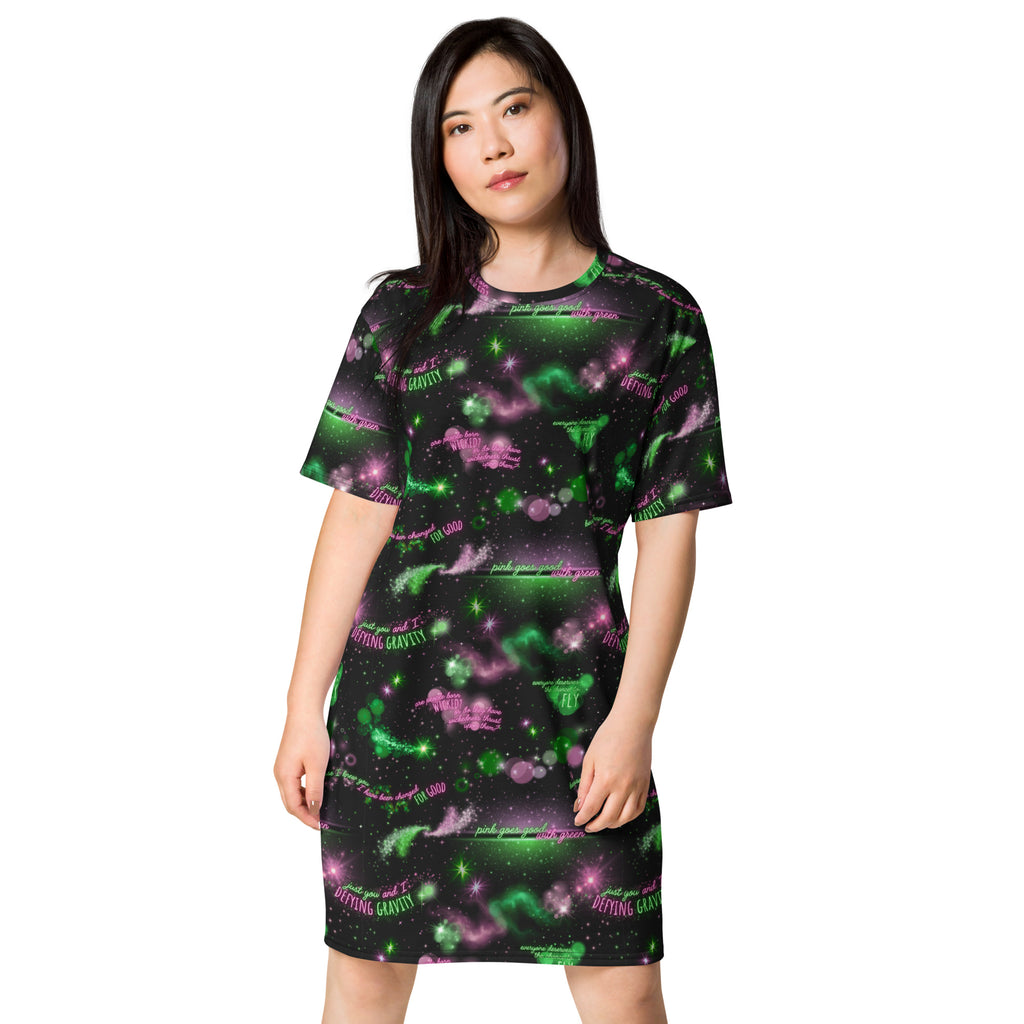 Unisex Multi-wear Tee Dress - 'Defy Gravity'