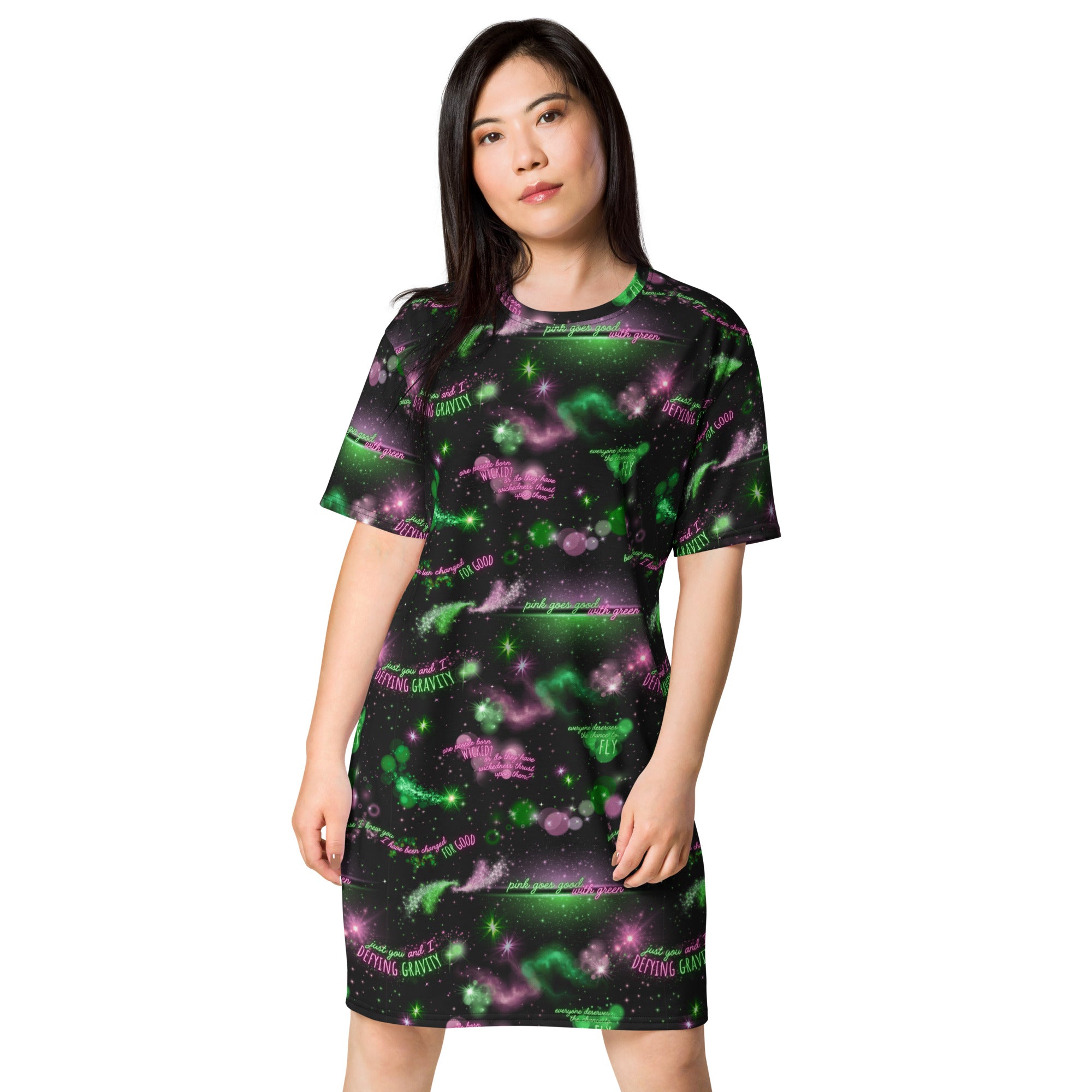 Unisex Multi-wear Tee Dress - 'Defy Gravity'