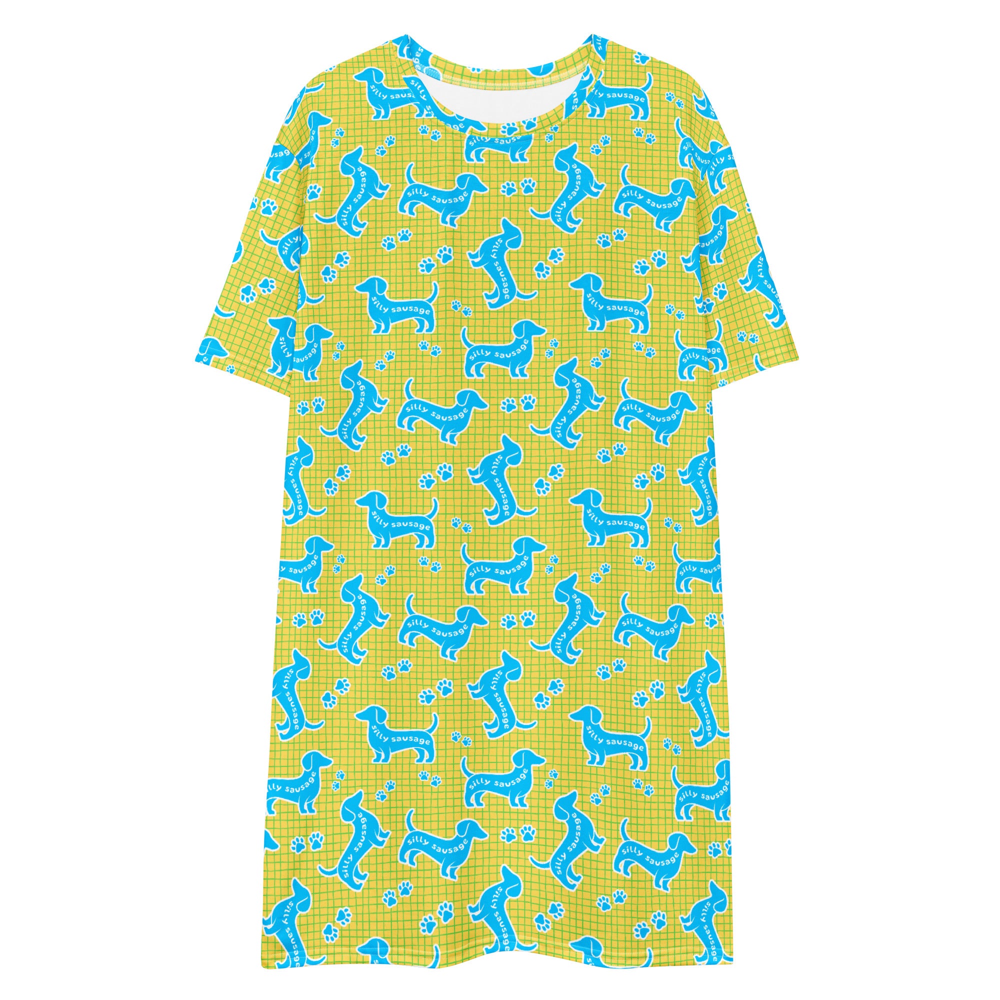 Unisex Multi-wear Tee Dress - 'Silly Sausage' 6XL