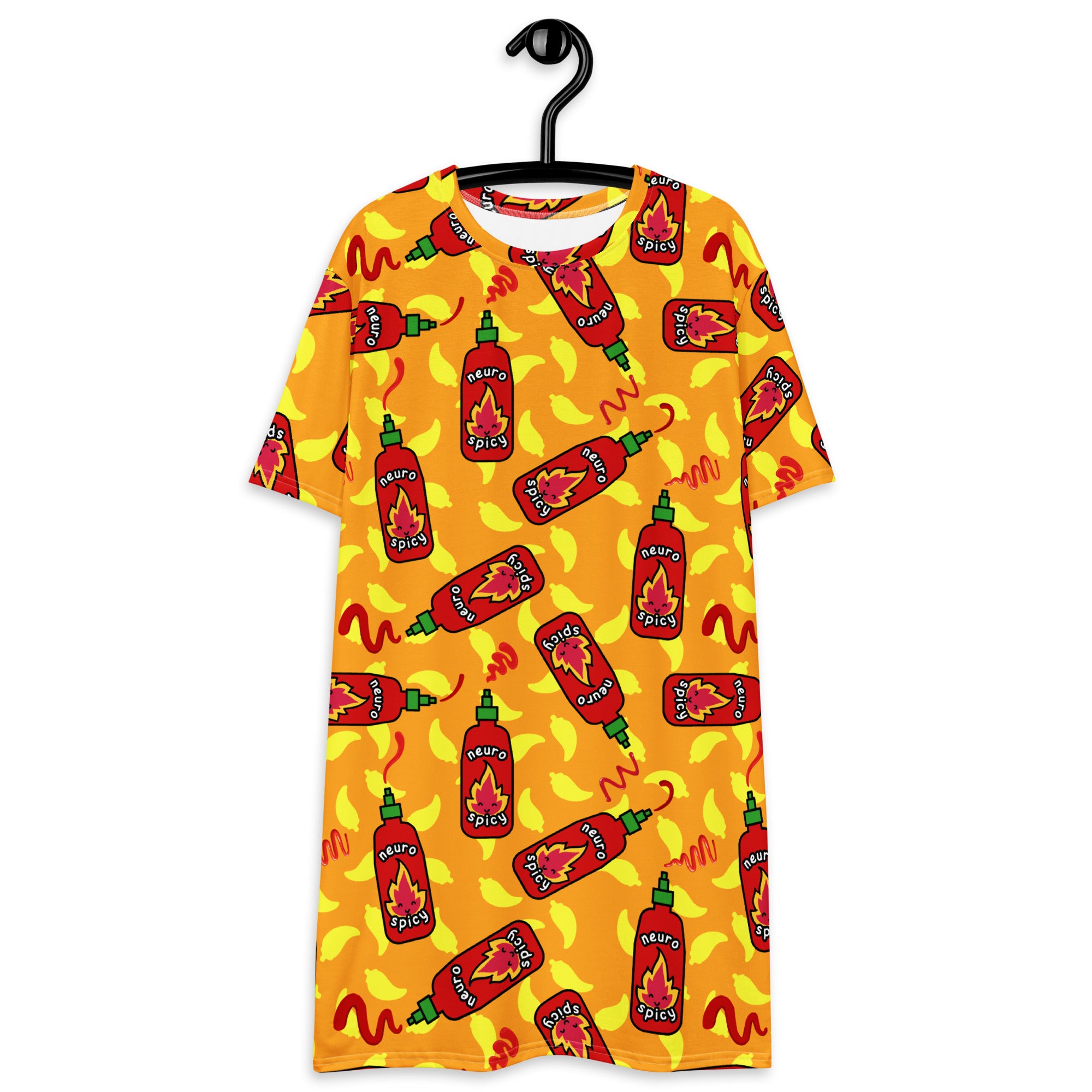 Unisex Multi-wear Tee Dress - 'Neurospicy' 6XL