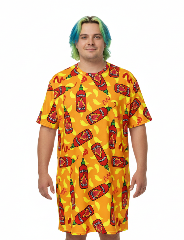 Unisex Multi-wear Tee Dress - 'Neurospicy'